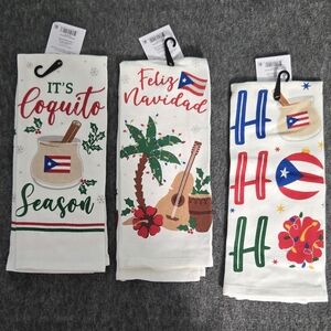 Festive Holiday Kitchen Towels Set
